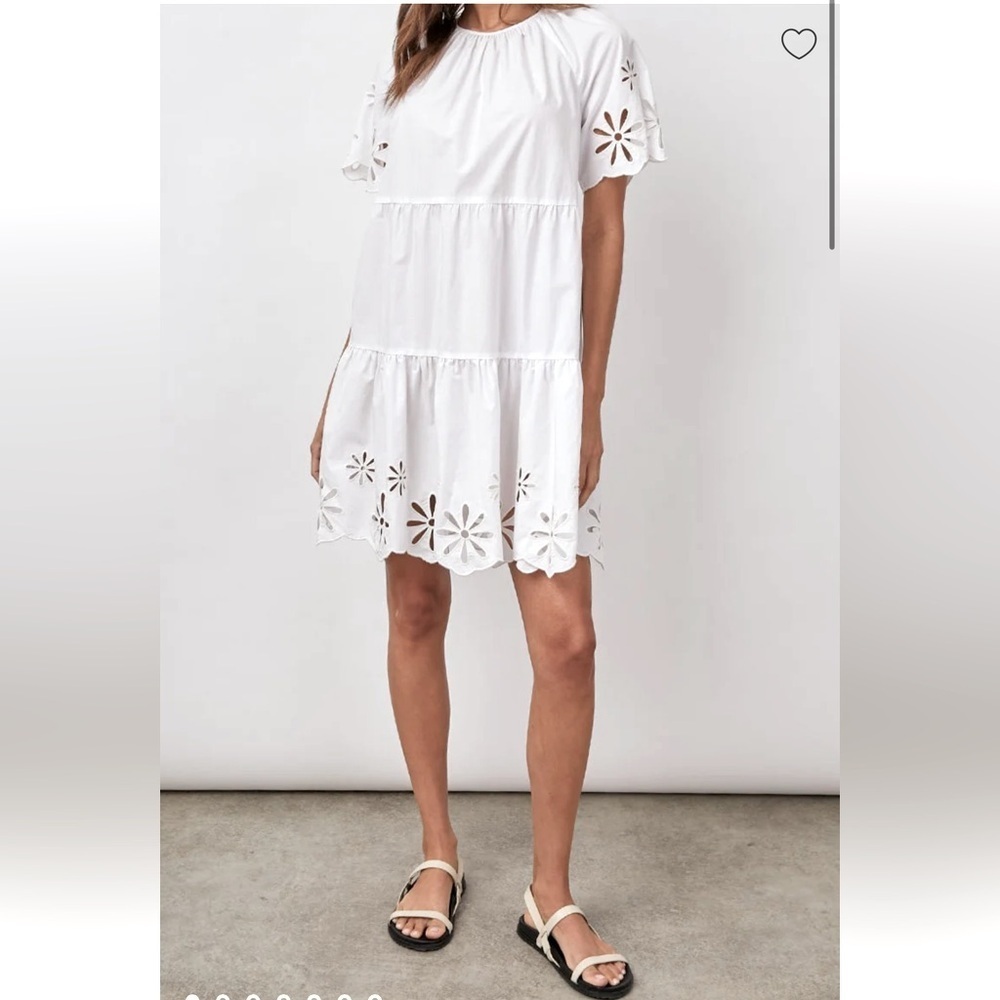 Rails White Eyelet Dress